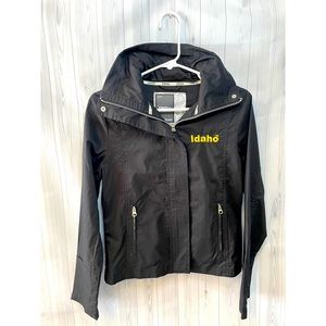 NWOT University of Idaho Vandals Black Jacket with Hood Size Small